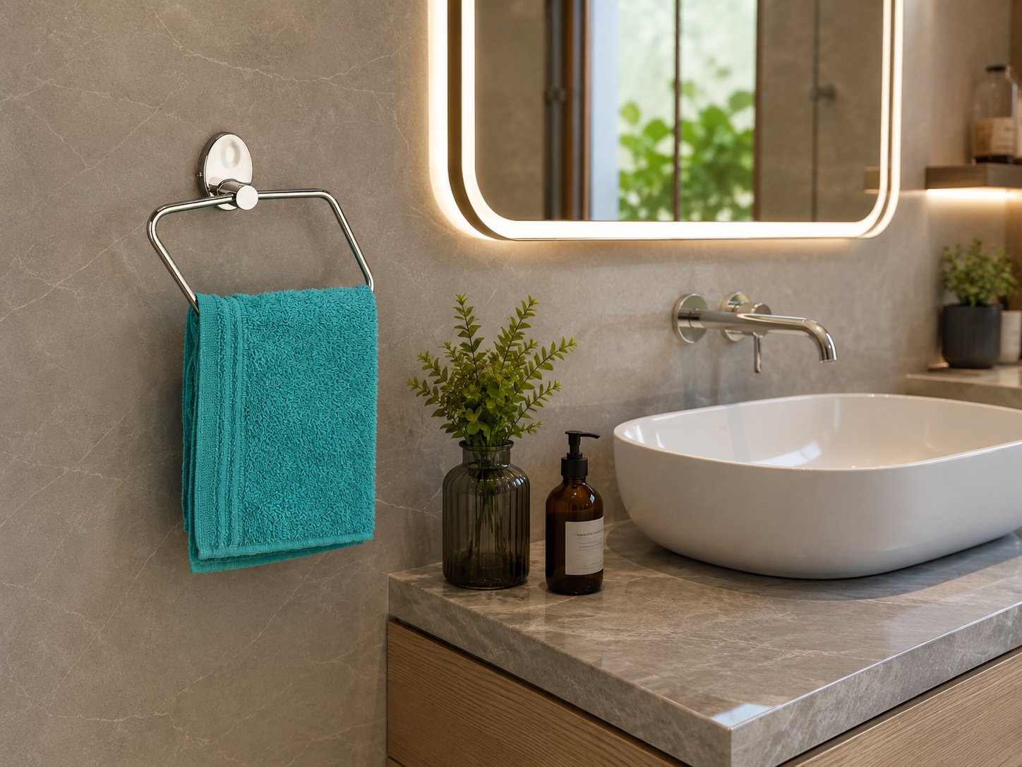 Verenza mirror and vanity