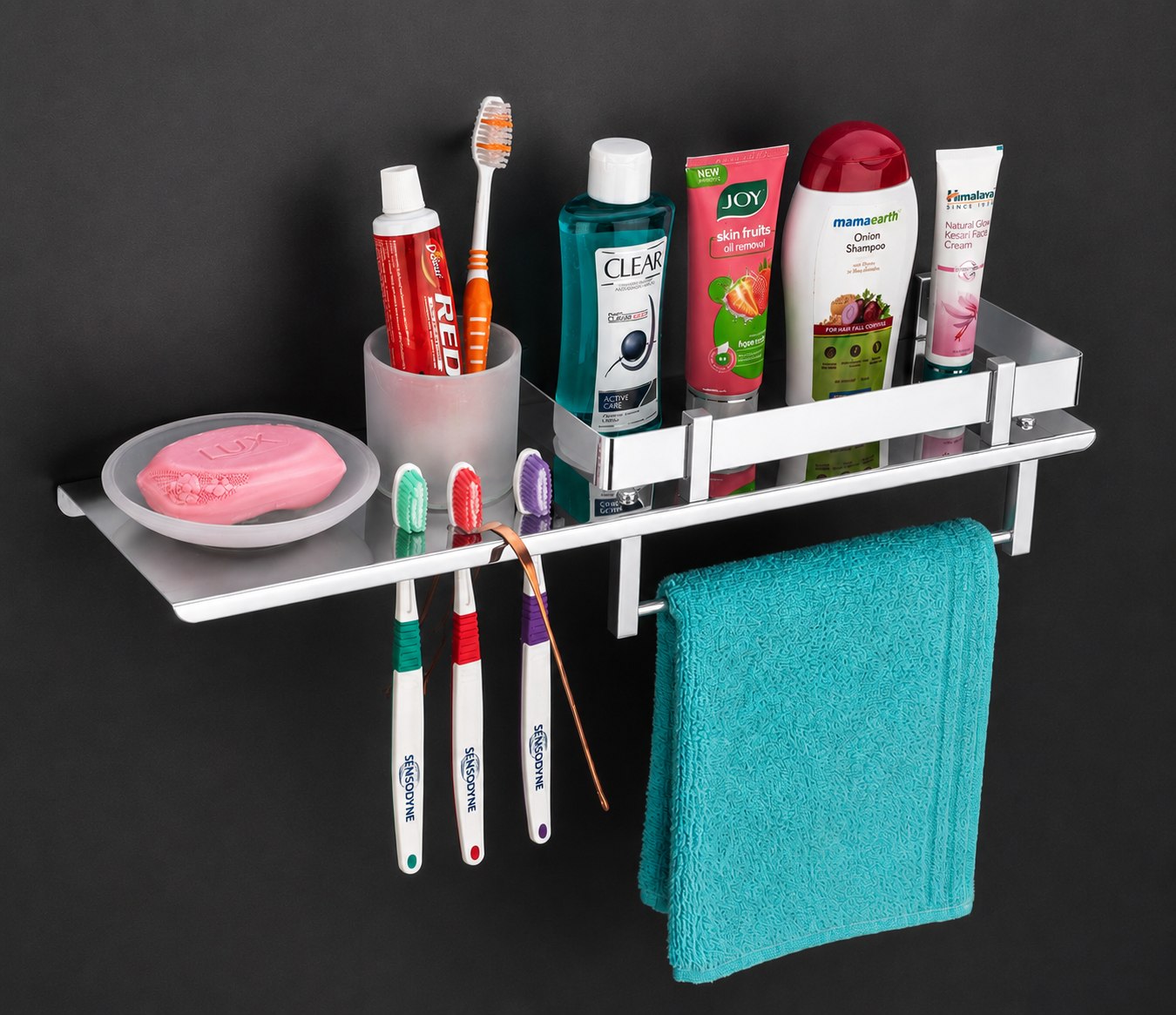Four In One - Soap Dish With Tooth Brush Holder - Bath Racks & Holders | Verenza