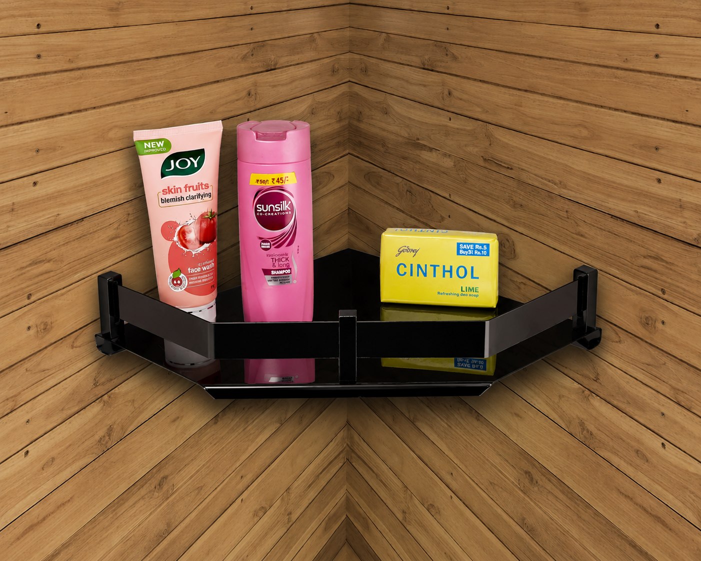 Corner Shelf 12×12 - Black